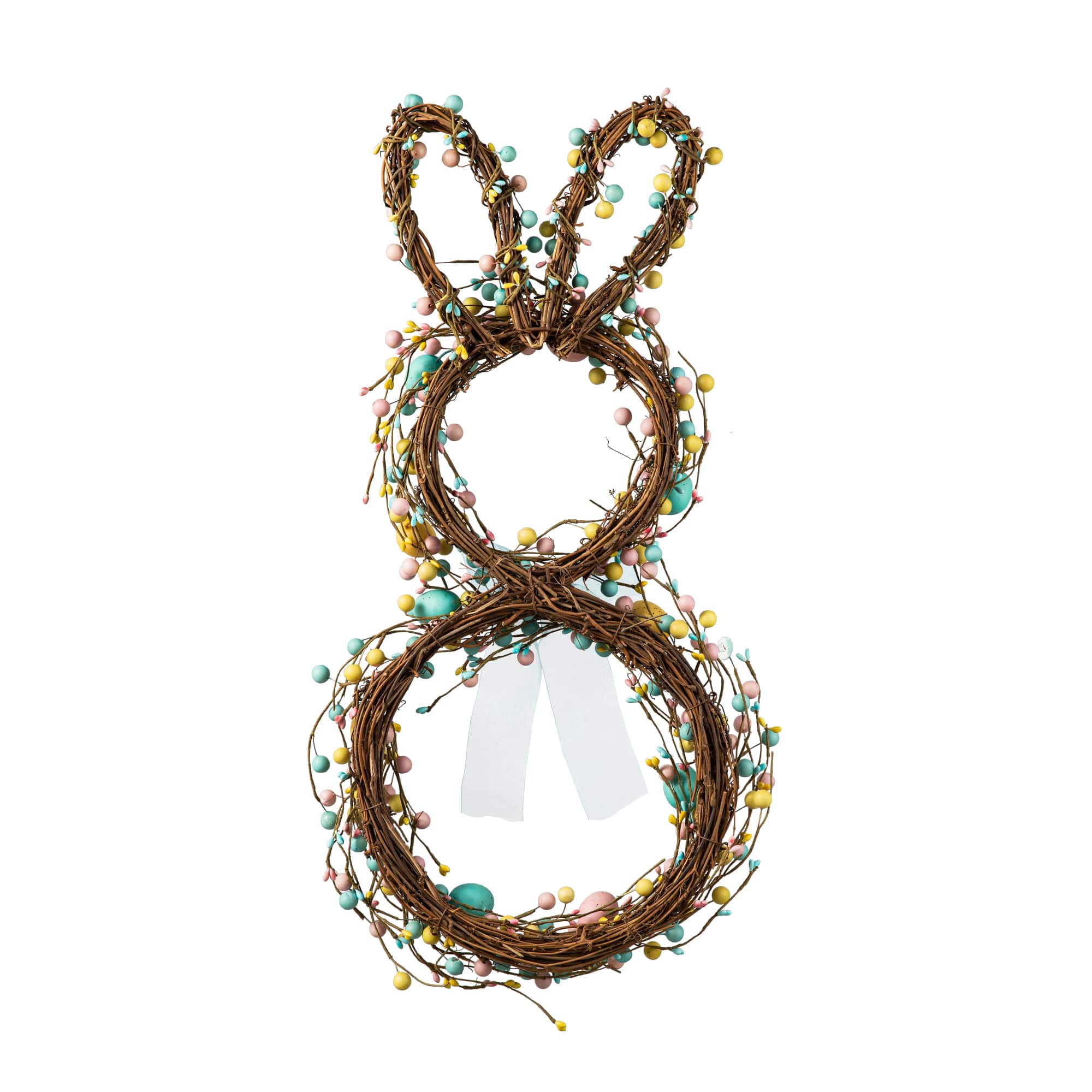 Glitzhome® 24.5" Easter Bunny Wreath